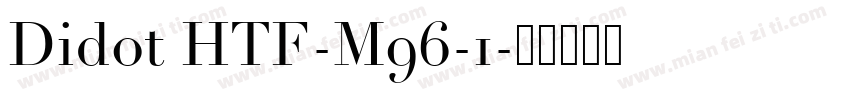 Didot HTF-M96-1字体转换